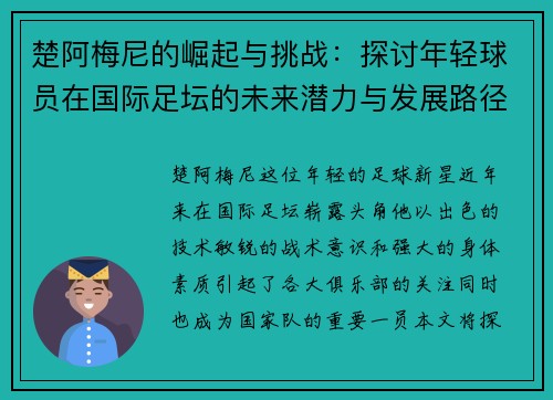 楚阿梅尼的崛起与挑战：探讨年轻球员在国际足坛的未来潜力与发展路径